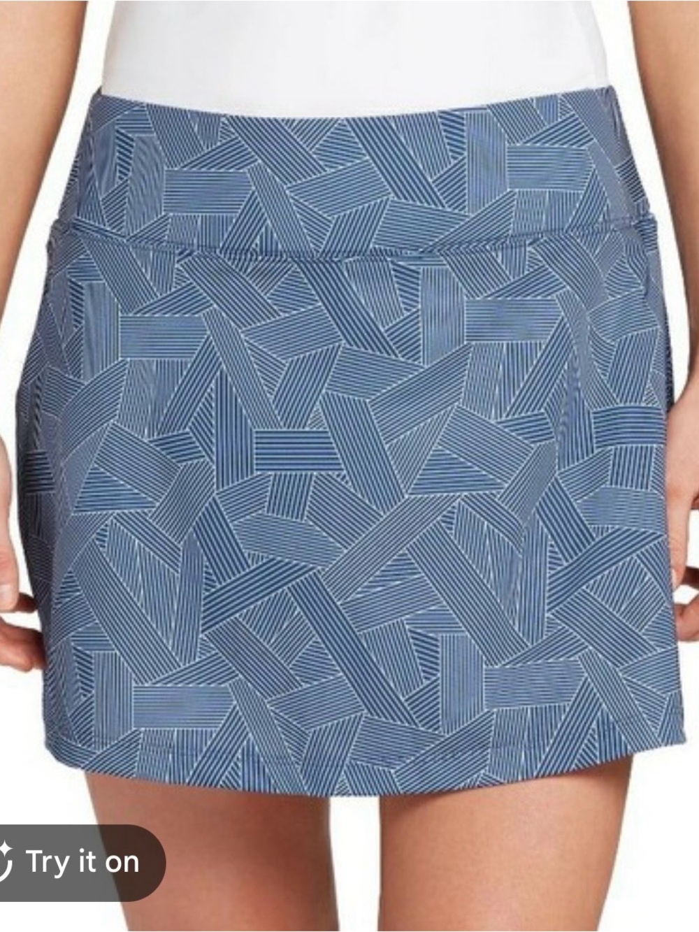 5 for $25!! Prince Navy Stripe TENNIS PRINT KNIT SKORT SKIRT Golf
